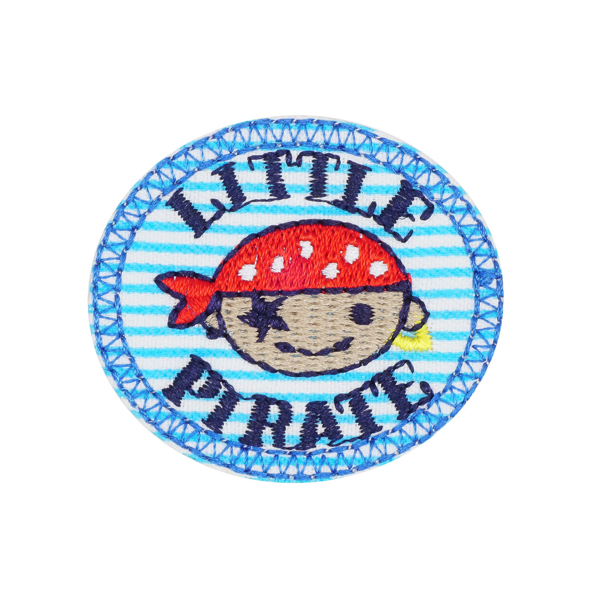 BA1033 Термоаппликация 'Маленький пират', d=3,6см