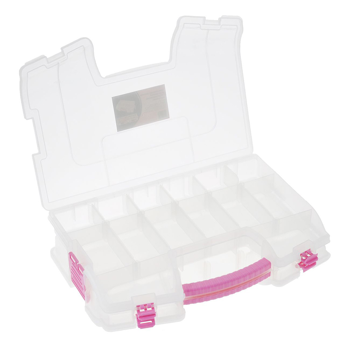 930532 Органайзер д/хранения двухсторонний с 34 регулируемыми отделениями,36.5*24.5*8.4см Hobby&Pro