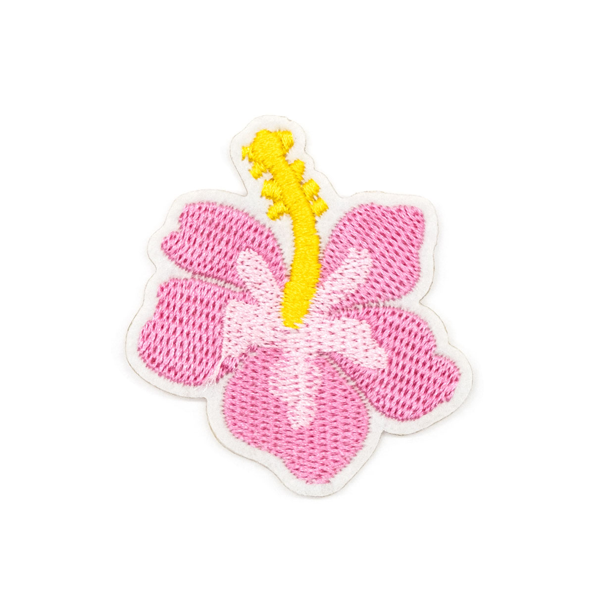 Термоаппликация 'Цветок', розовый/желтый/белый 5*4,7см, Hobby&Pro