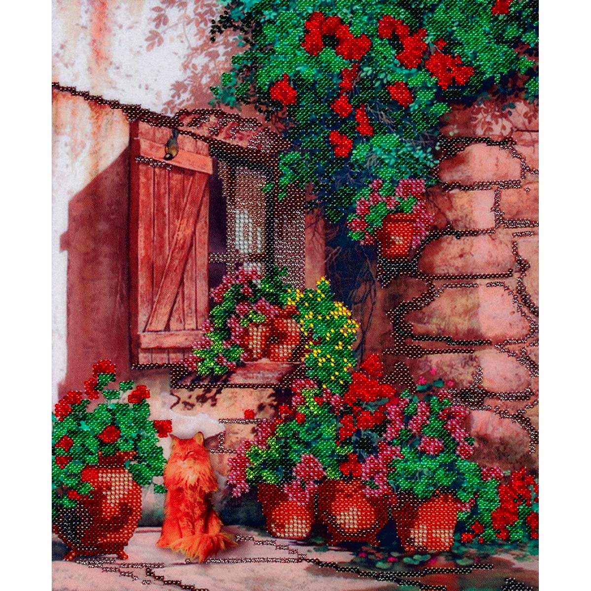БН-3072 Набор для вышивания бисером Hobby&Pro 'Уютный уголок', 25*30 см