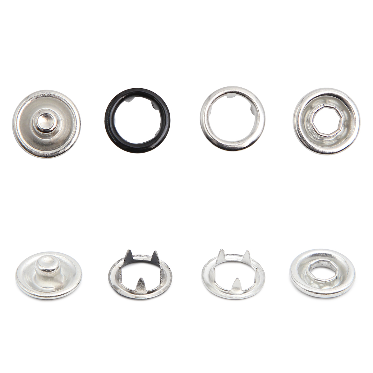 521213 Кнопки для блузок, 11мм, 6 комплектов, черный Hobby&Pro