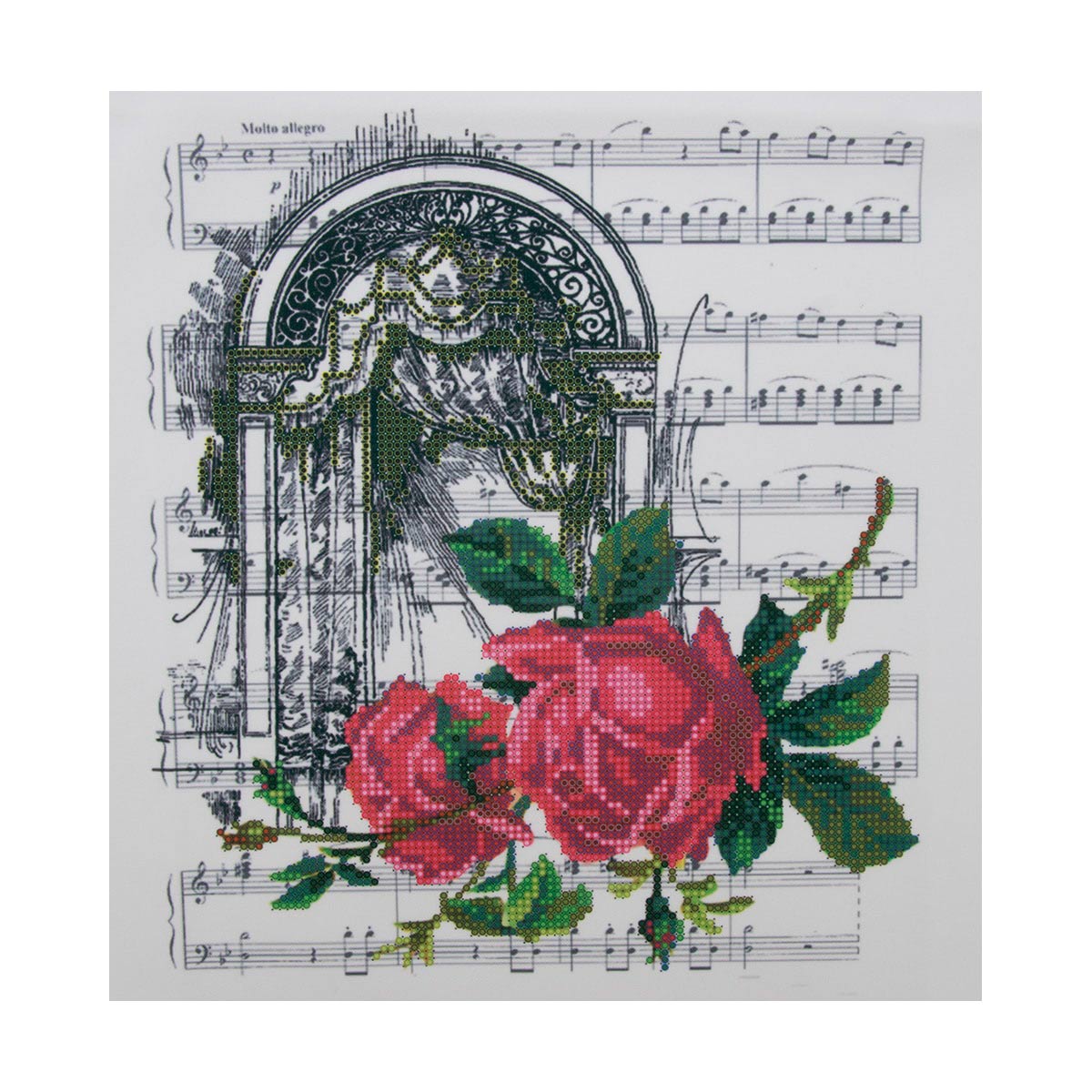 НР-3008 Канва с рисунком для вышивания бисером 'Ноктюрн' Hobby&Pro 25*27см