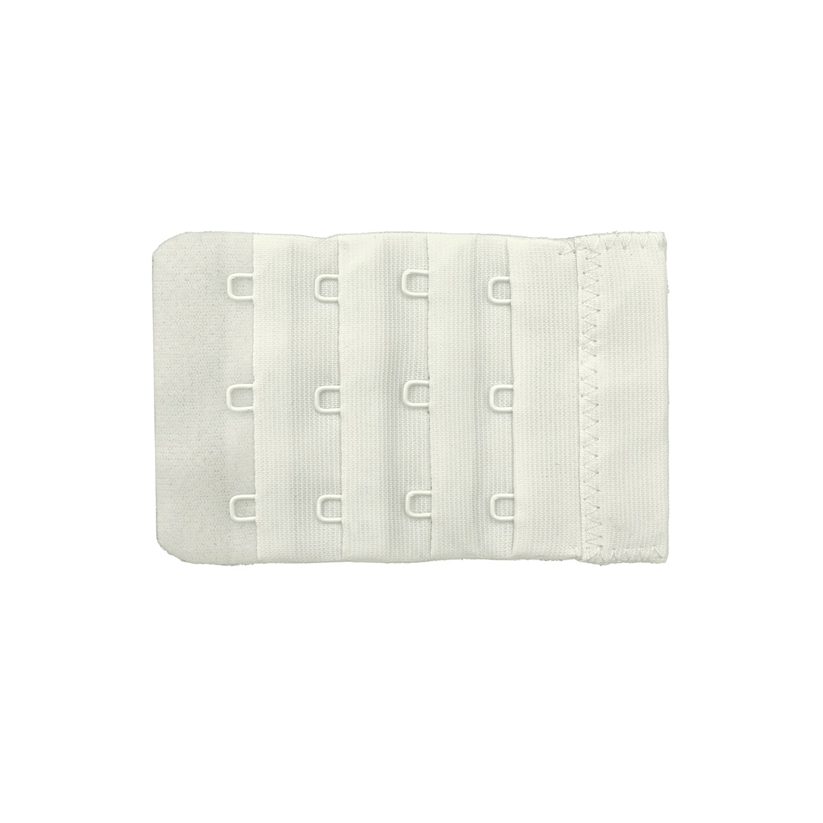 853002 Текстильная застежка с крючками 3*4 для бюстгальтера 55мм, белый, 1шт/упак, Hobby&Pro