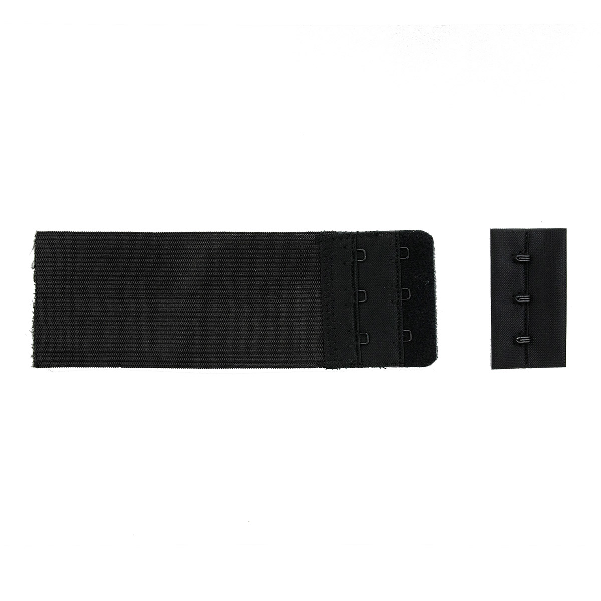 853101 Застежка/ удлинитель с крючками 3*2 для бюстгальтера 50мм, черный, 1шт/упак, Hobby&Pro