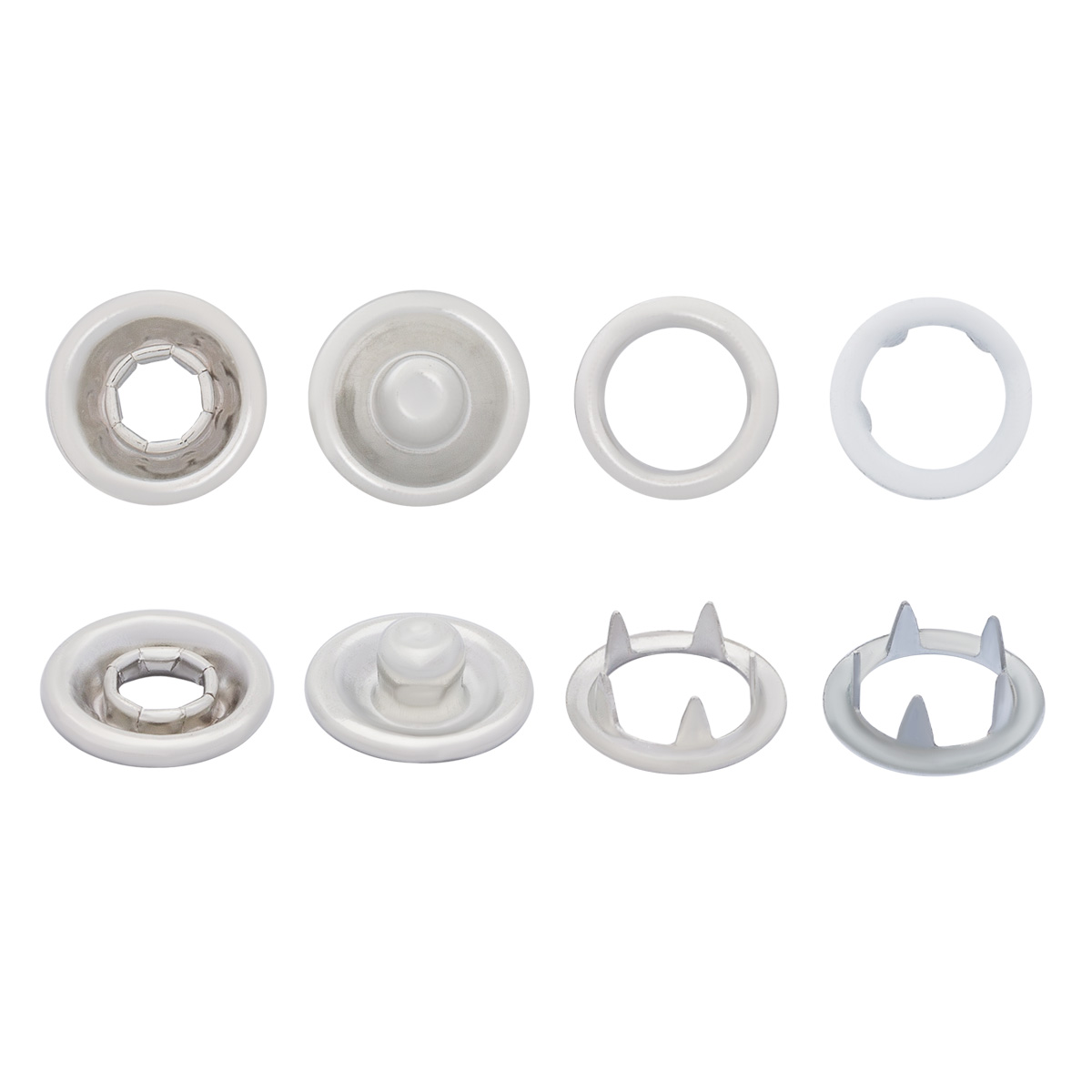 521211 Кнопки для блузок, 11мм, 6 комплектов, белый Hobby&Pro