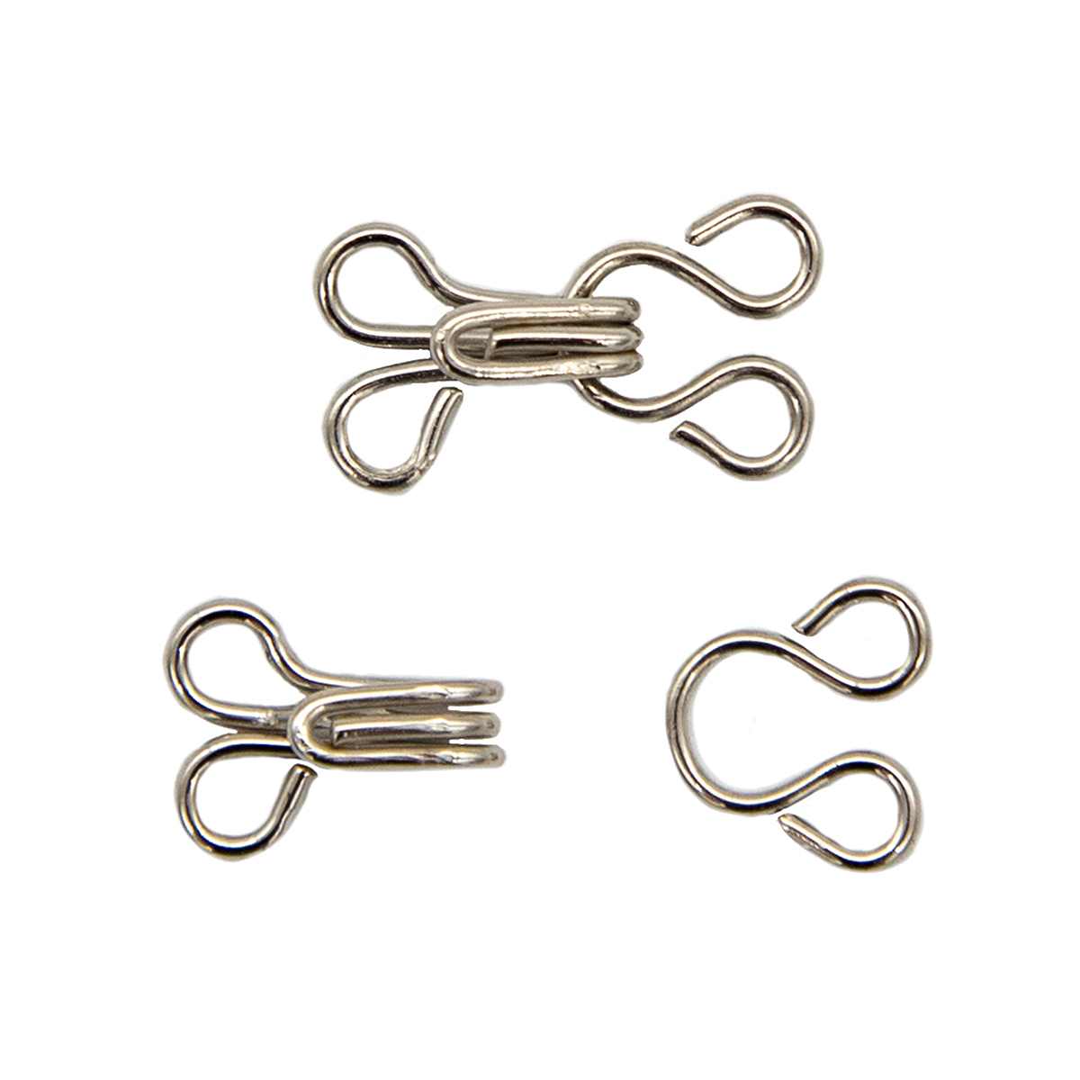 540001 Крючки и петли малые, никель, упак./14 компл., Hobby&Pro