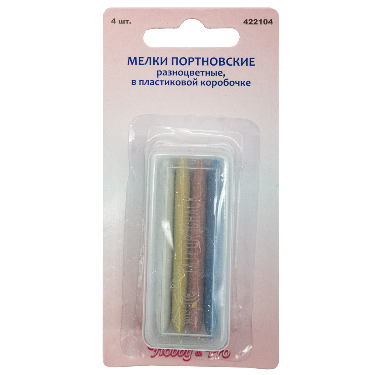 422104 Мелки портновские разноцветные, упак./4 шт., Hobby&Pro