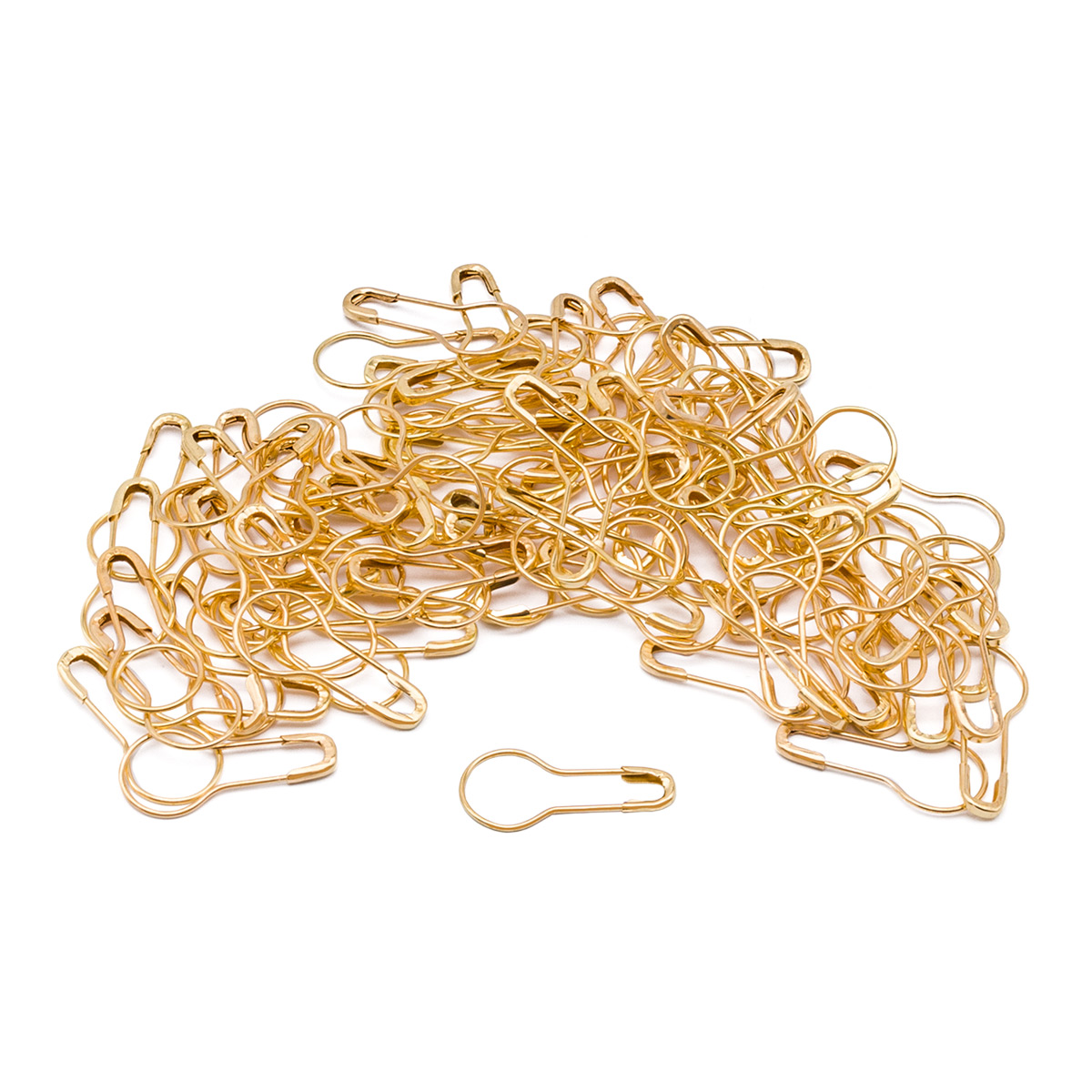 AC006 Булавки для этикеток в футляре, 100шт,золото Hobby&Pro