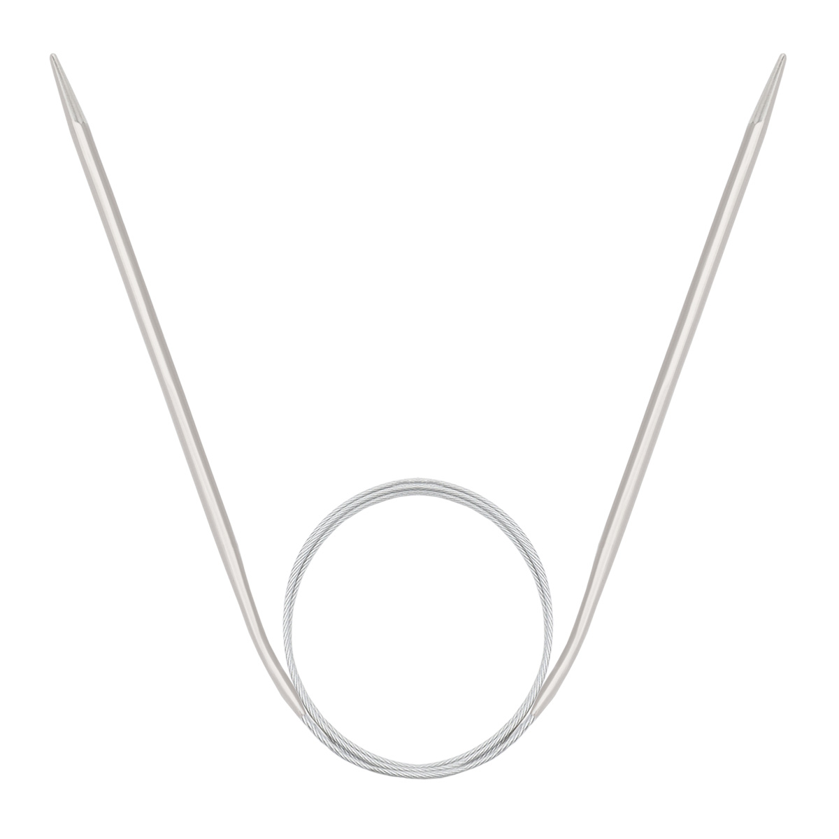 943340 Спицы круговые металл 60см, 4,0мм Hobby&Pro