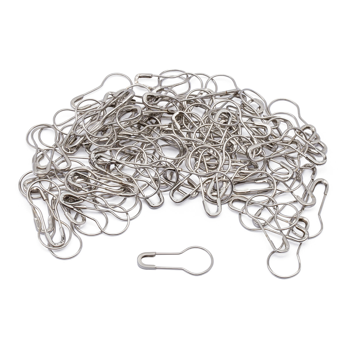 AC006 Булавки для этикеток в футляре, 100шт,серебро Hobby&Pro