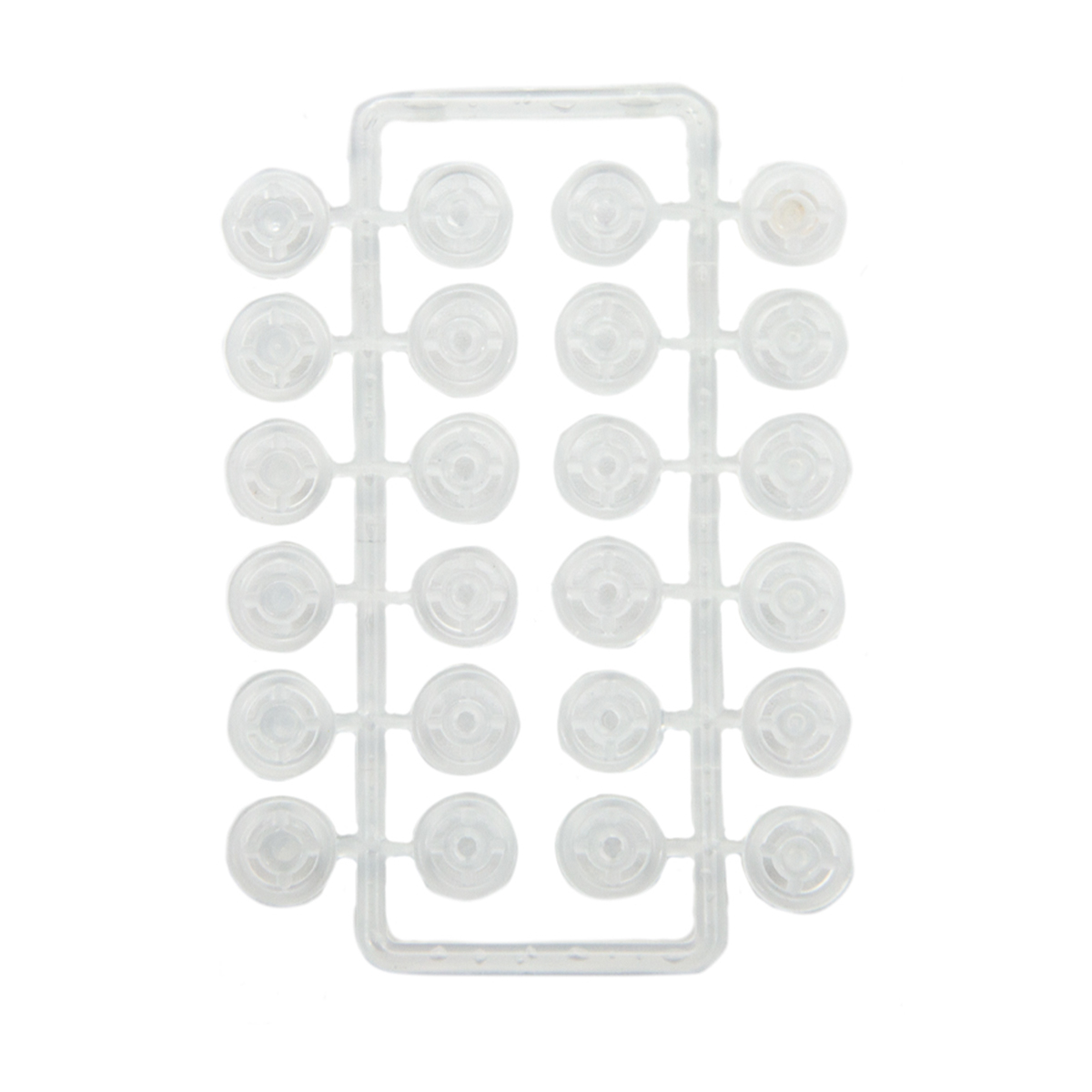 512100 Кнопки для легких тканей, 7мм, 12 компл., прозрачные Hobby&Pro