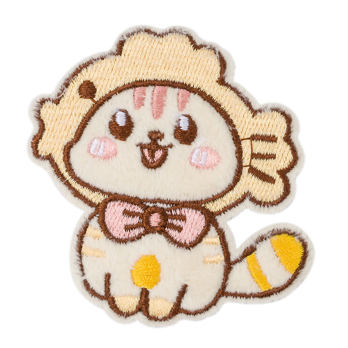 QYE-168 Термоаппликация 'Котенок в бежевой шапке', 6,6*7см Hobby&Pro