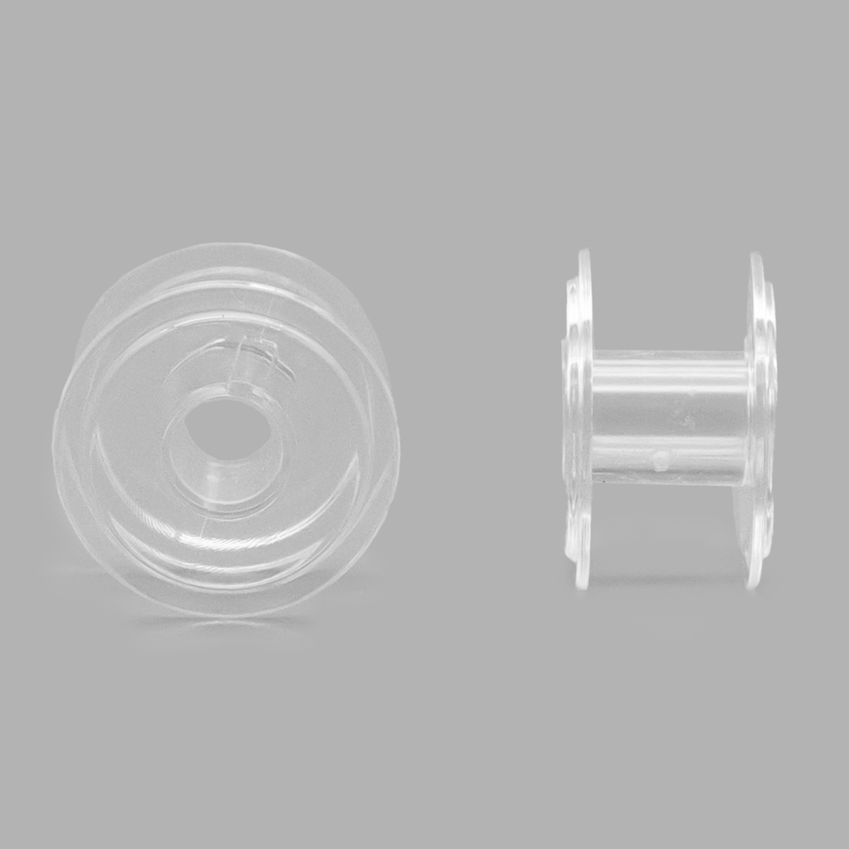 250150 Шпулька для швейных машин, d-19,9мм, h-12мм, пластик, прозрачный, 3шт/упак, Hobby&Pro