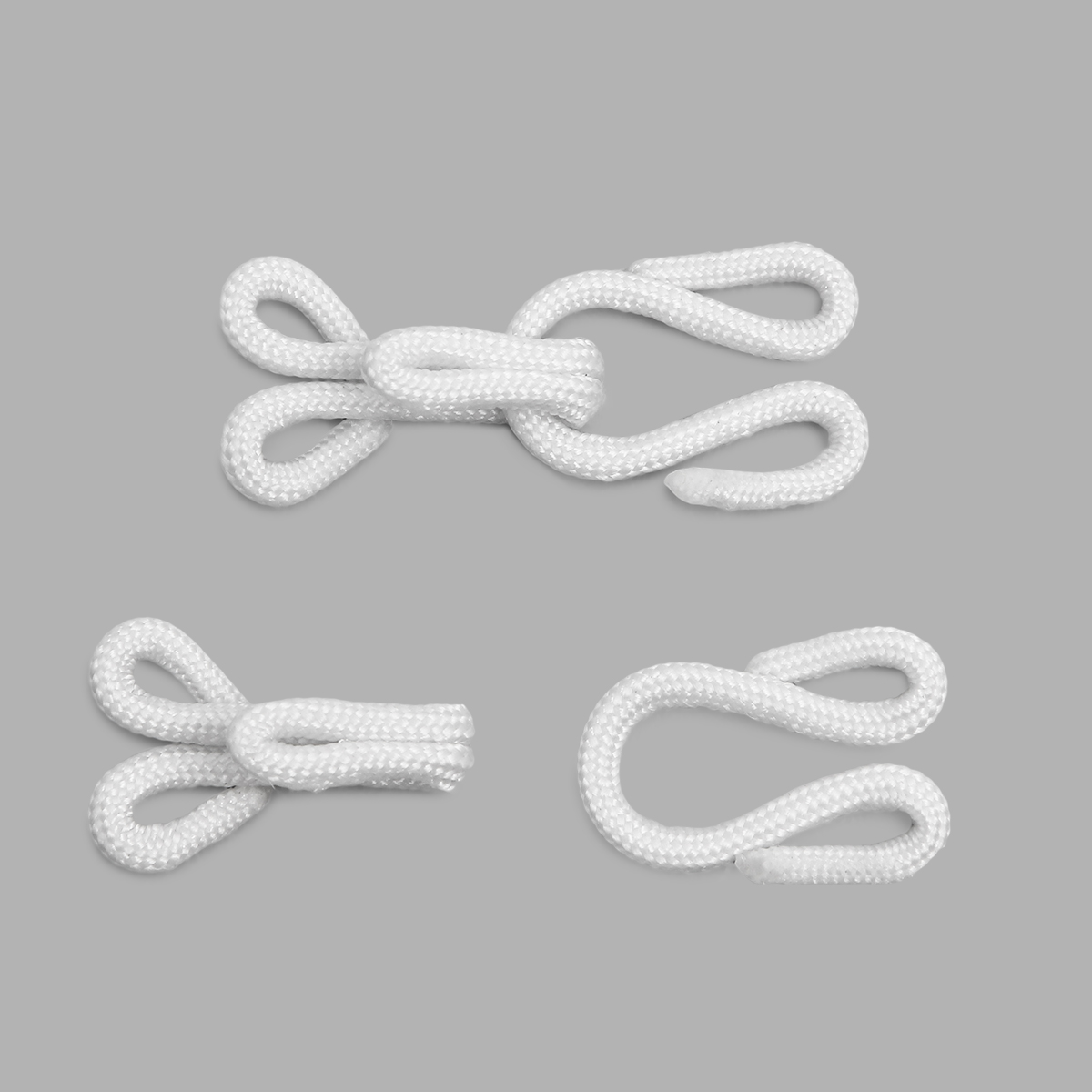 540501 Крючки и петли для меховой одежды, белые Hobby&Pro