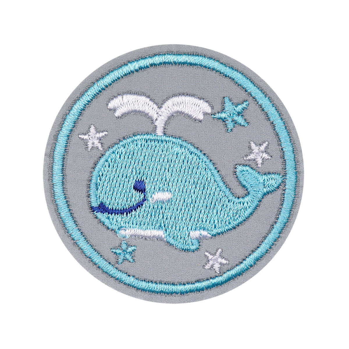 Термоаппликация светоотражающая 'Кит', d 5,2см Hobby&Pro