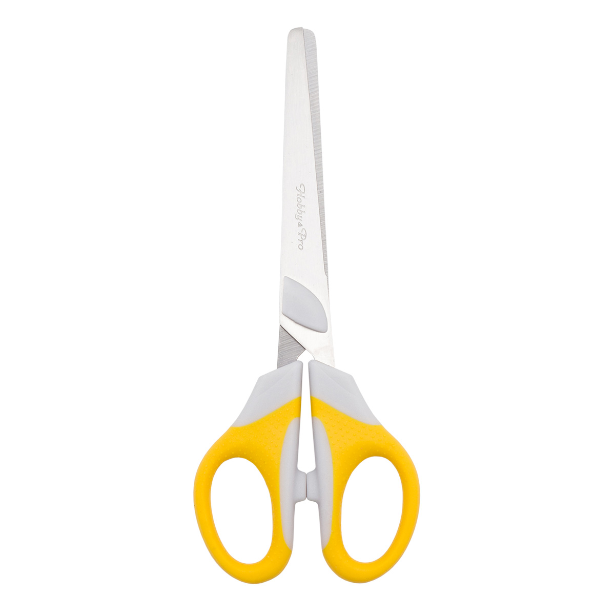 590439 Ножницы для дома и офиса, 16,5 см/6 1/2', силиконовые ручки SOFT, желтый, Hobby&Pro