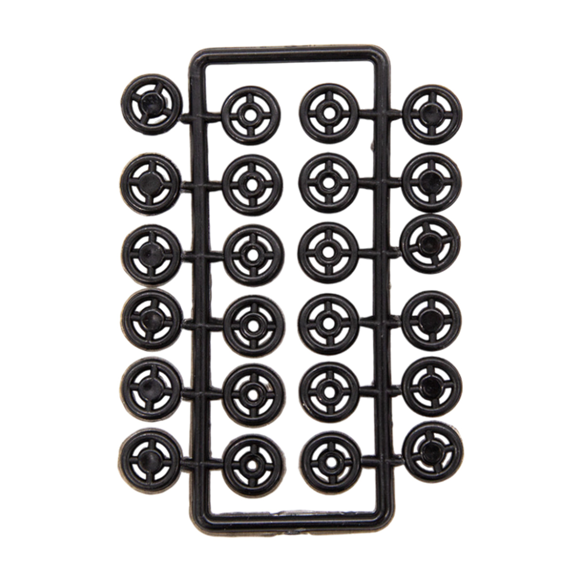 512101 Кнопки для легких тканей, 12 компл., черный Hobby&Pro