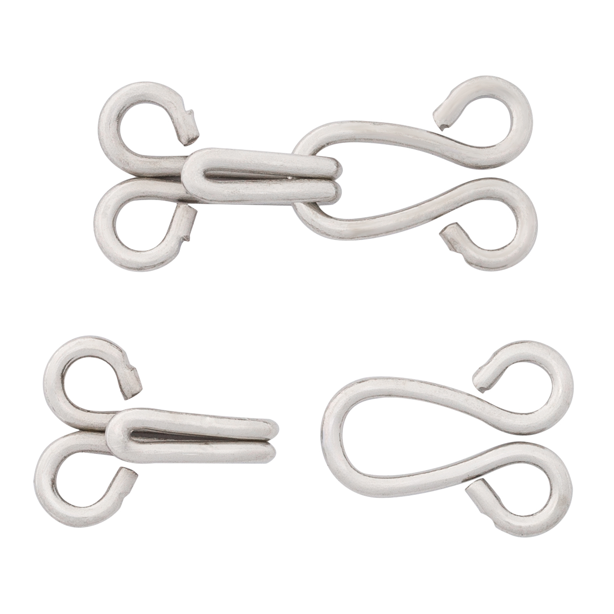 540901 Крючки и петли большие, никель, упак./8 компл., Hobby&Pro