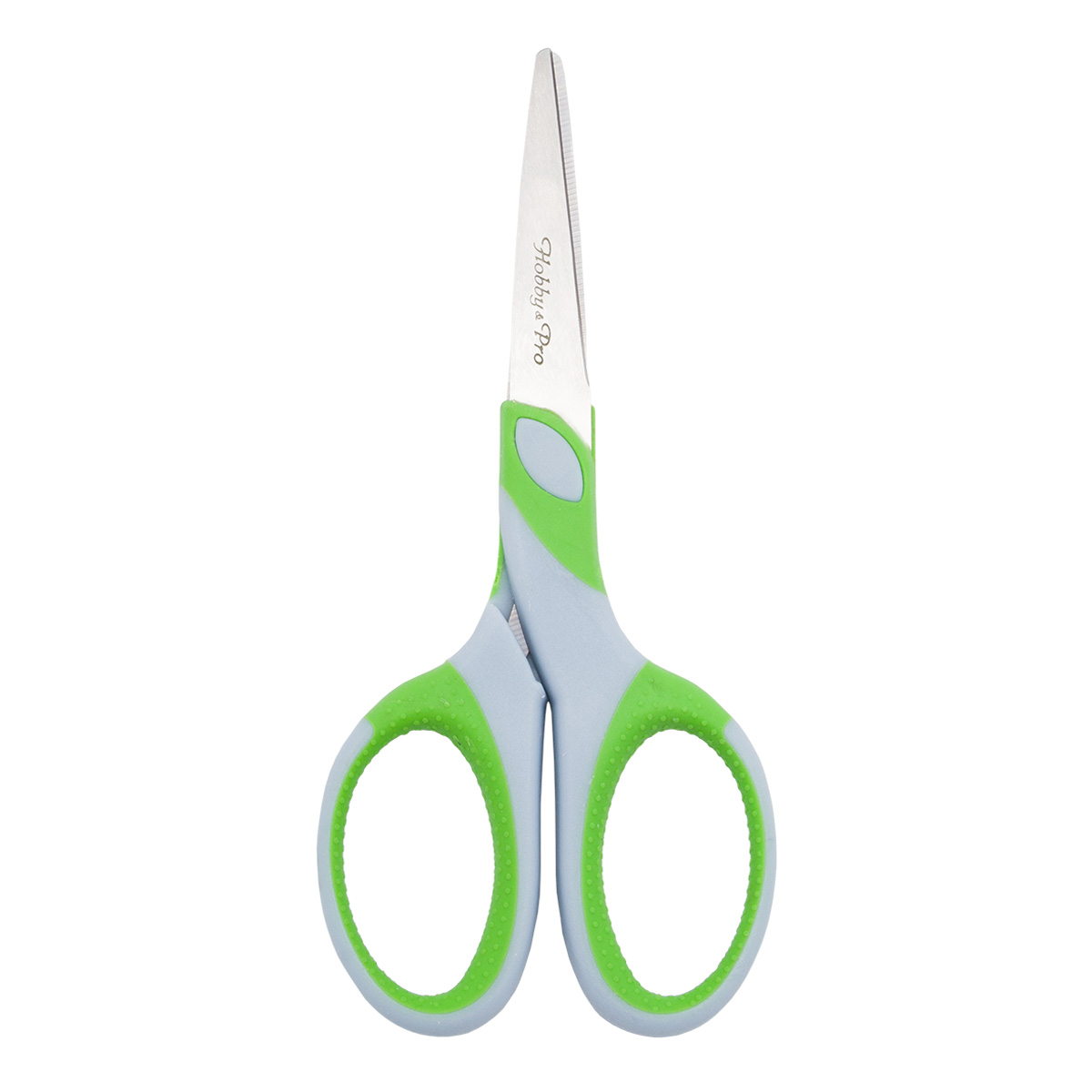 590444 Ножницы для дома и офиса, 15 см/6', мягкие ручки SOFT, синий/зеленый, Hobby&Pro