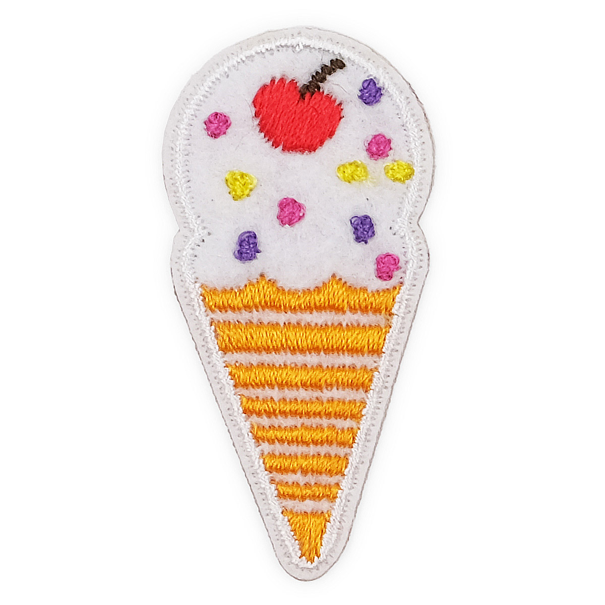 Термоаппликация 'Мороженое с вишенкой', 2.3*4.7см, Hobby&Pro