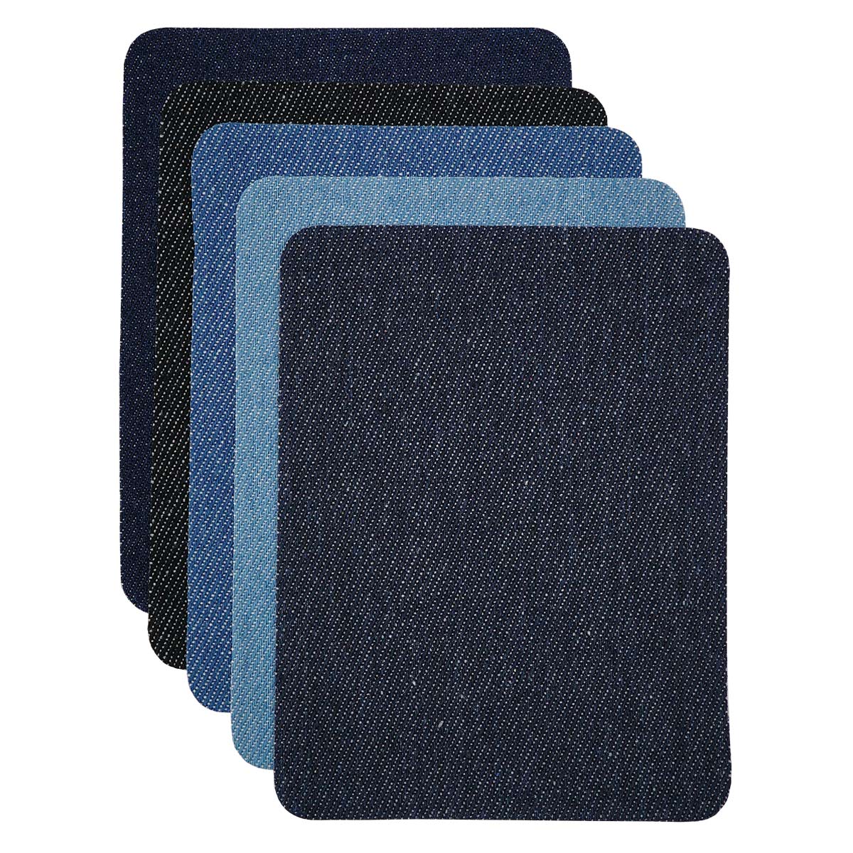 Набор джинсовых термозаплаток 'Прямоугольник', 5шт (9,5*12,5см) Hobby&Pro