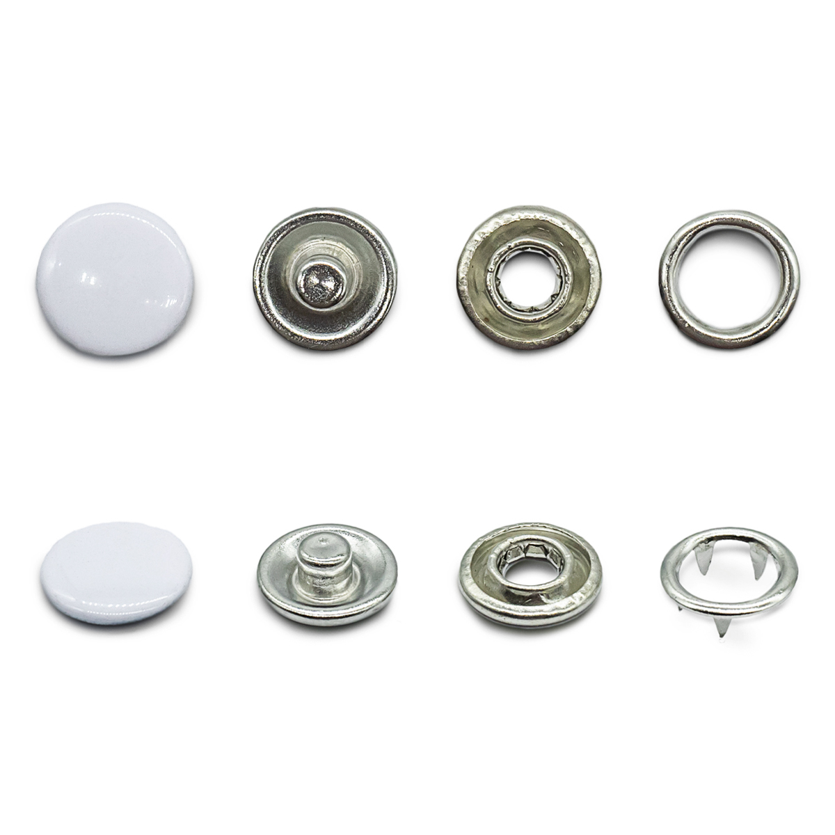 520211 Кнопки блузочные, белые, 11 мм, упак./6 комплектов, Hobby&Pro