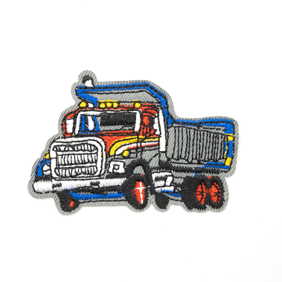 Термоаппликация 'Грузовик', серый/красный/синий 7,4*5,2см, Hobby&Pro