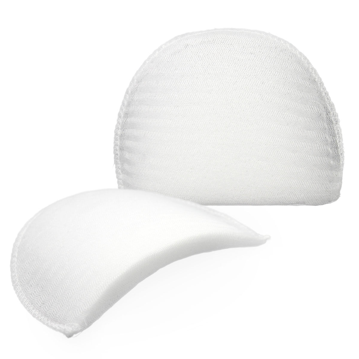 В-14/А Плечевые накладки обшитые, втачные, белый, 14*100*155мм, Hobby&Pro