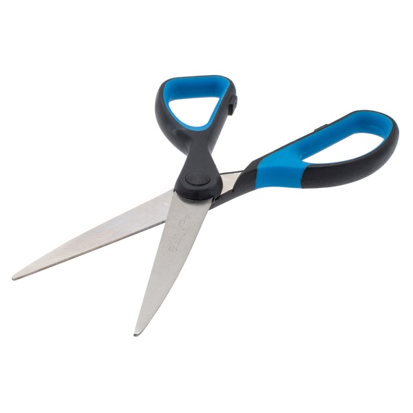 590449 Ножницы канцелярские, 16 см/6,25', мягкие ручки SOFT, синий/черный, Hobby&Pro