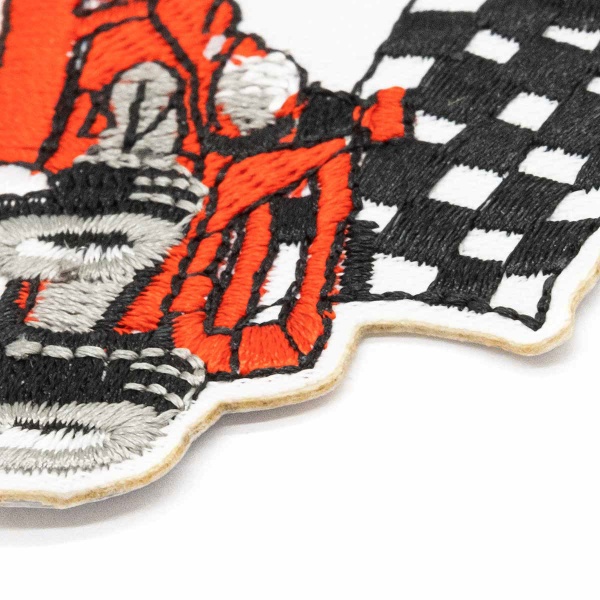 Термоаппликация 'Гоночная машина', красная 6*5,1см, Hobby&Pro