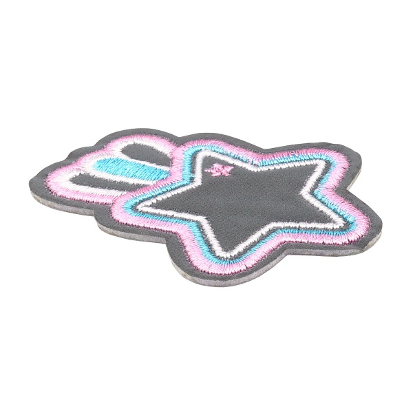 Термоаппликация светоотражающая 'Звездочка', 4,3*5,7см Hobby&Pro