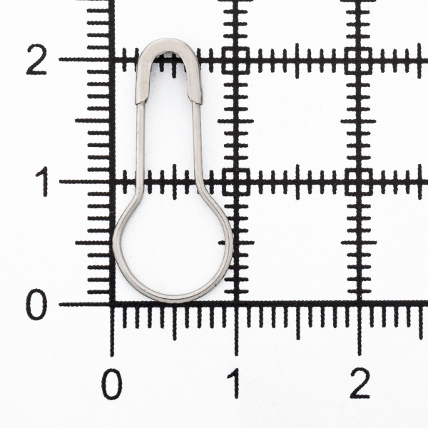 AC006 Булавки для этикеток в футляре, 100шт,серебро Hobby&Pro