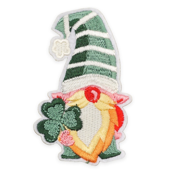 Термоаппликация 'Гномик с клевером', 7,8*4,8см, Hobby&Pro