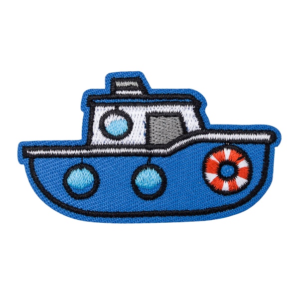 QYE-220 Термоаппликация 'Голубой катер', 3,8*6,6см Hobby&Pro