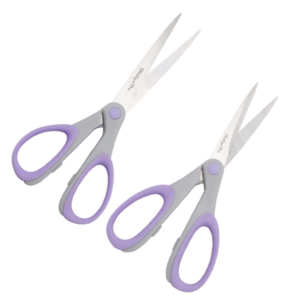 Набор ножниц для дома и офиса, силиконовые ручки SOFT, 15см/18,5см, Hobby&Pro