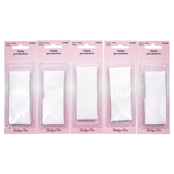 810250 Ткань для заплаток, белая, 27*7,5 см, Hobby&Pro