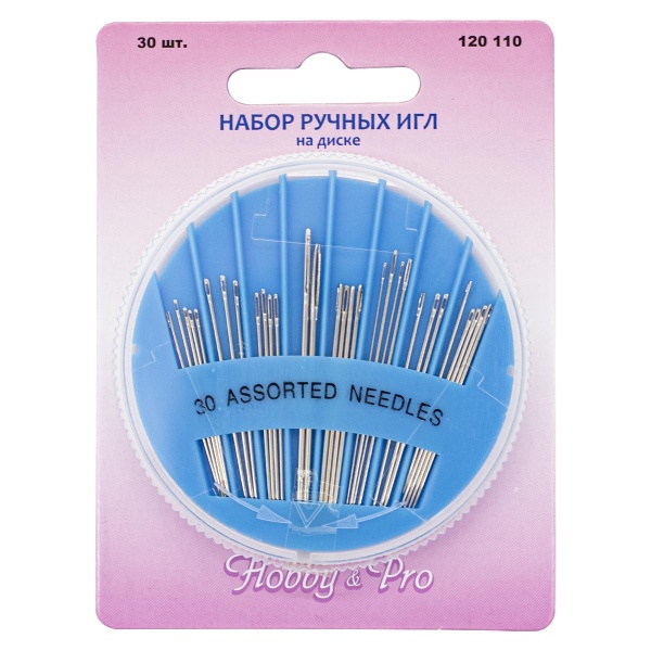 120110 Набор ручных игл на диске, 30шт, Hobby&Pro