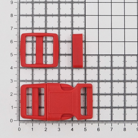 A03001037-K-20 Фастекс, рамка и рамка-регулятор 20мм, пластик, упак(2 комплекта) Hobby&Pro