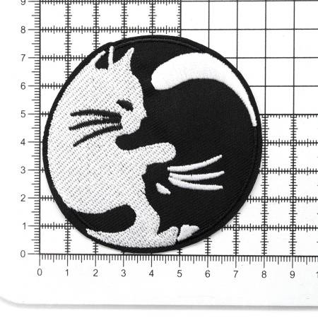 Термоаппликация 'Коты Инь-Янь', 7,8*7,8см, Hobby&Pro