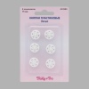 512200 Кнопки пластиковые,15 мм, 6 комплектов, белый Hobby&Pro