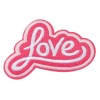 QYE-023 Термоаппликация 'Love', 4,4*6,7см Hobby&Pro