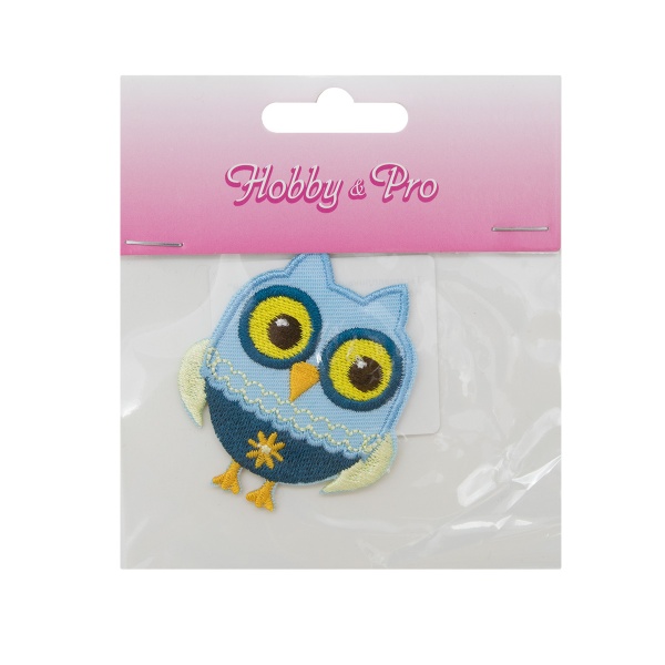 Термоаппликация 'Совенок голубой' Hobby&Pro