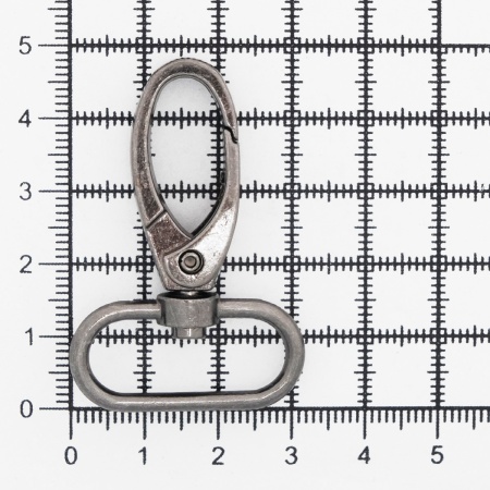 Карабин поворотный с рамкой 25мм (32*48мм) металл, 2шт/упак, Hobby&Pro