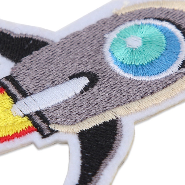 Термоаппликация 'Серая ракета', 5.6*8.1см