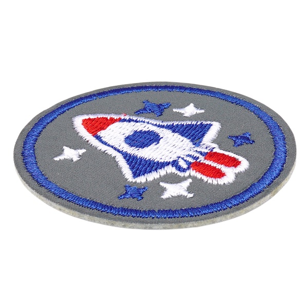 Термоаппликация светоотражающая 'Ракета', d 5,2см Hobby&Pro