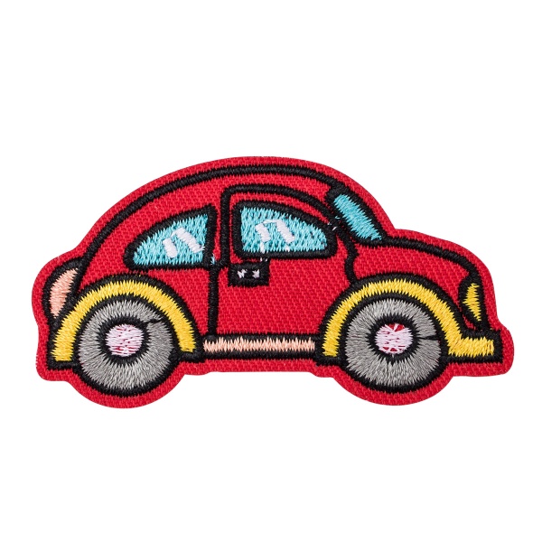 QYE-218 Термоаппликация 'Красная машина', 3,4*6,5см Hobby&Pro