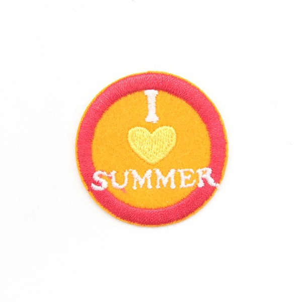 Термоаппликация 'Люблю лето', 3.8см, Hobby&Pro