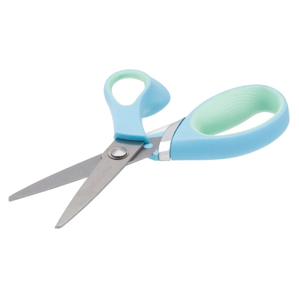 590447 Ножницы для дома и офиса, 17 см/6,75', мягкие ручки SOFT, светло-голубой, Hobby&Pro