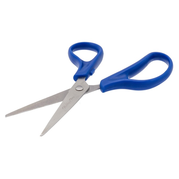 590436 Ножницы для дома и офиса, 16,5 см/6 1/2', синий, Hobby&Pro