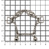 НР3403/2 Украшение, никель, 9*4 см, Hobby&Pro